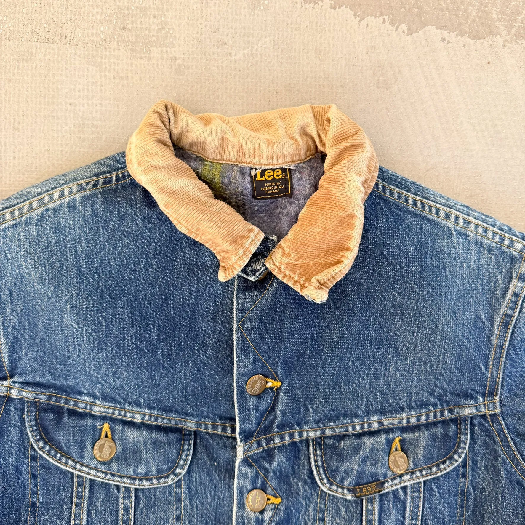 F- Vintage Lee Made In Canada Blanket Lined Denim Jacket sold by HG Vintage product image thumbnail 3