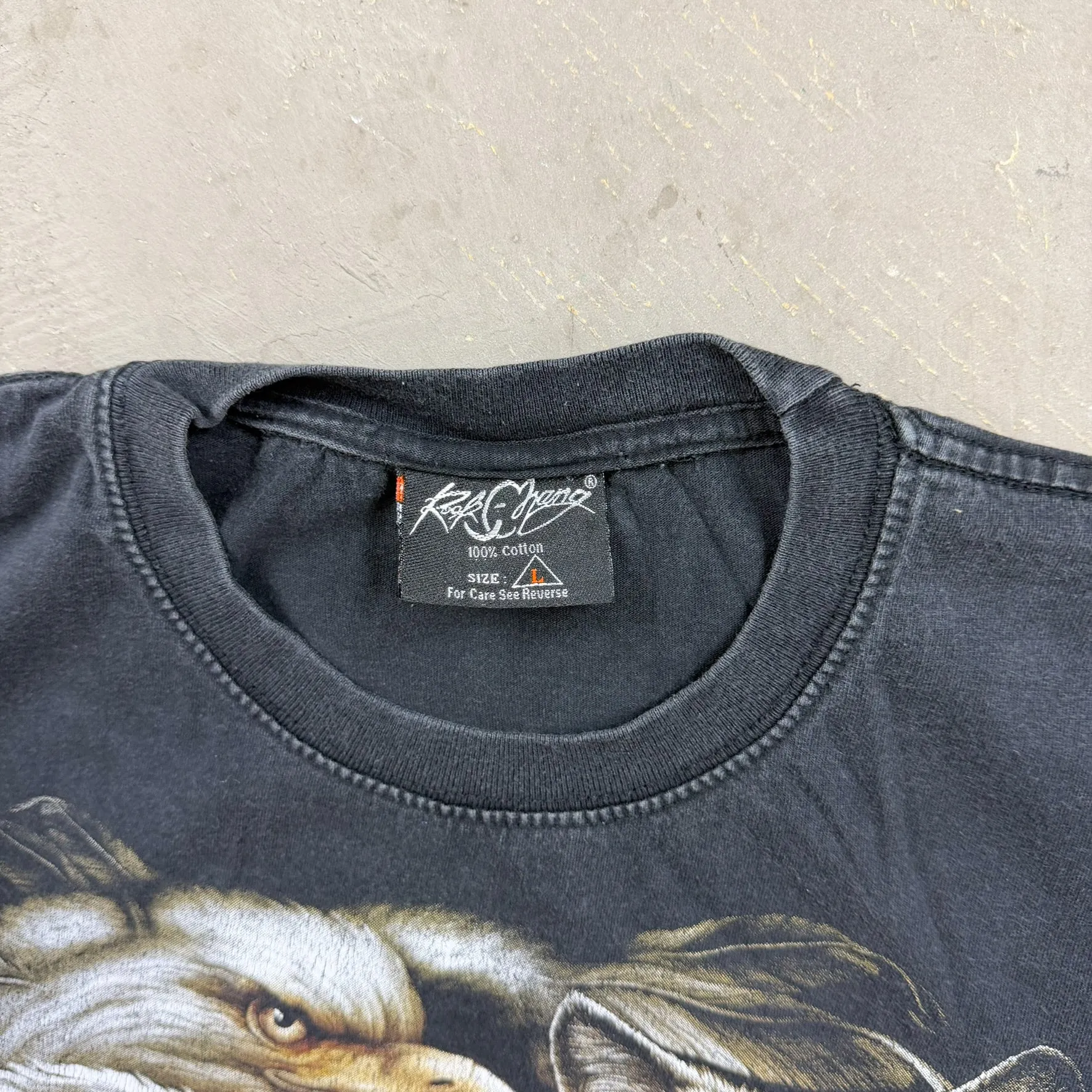 F- Vintage Rock Chang Live The Legend Motorcycle & Animal Tee sold by HG Vintage product image thumbnail 3