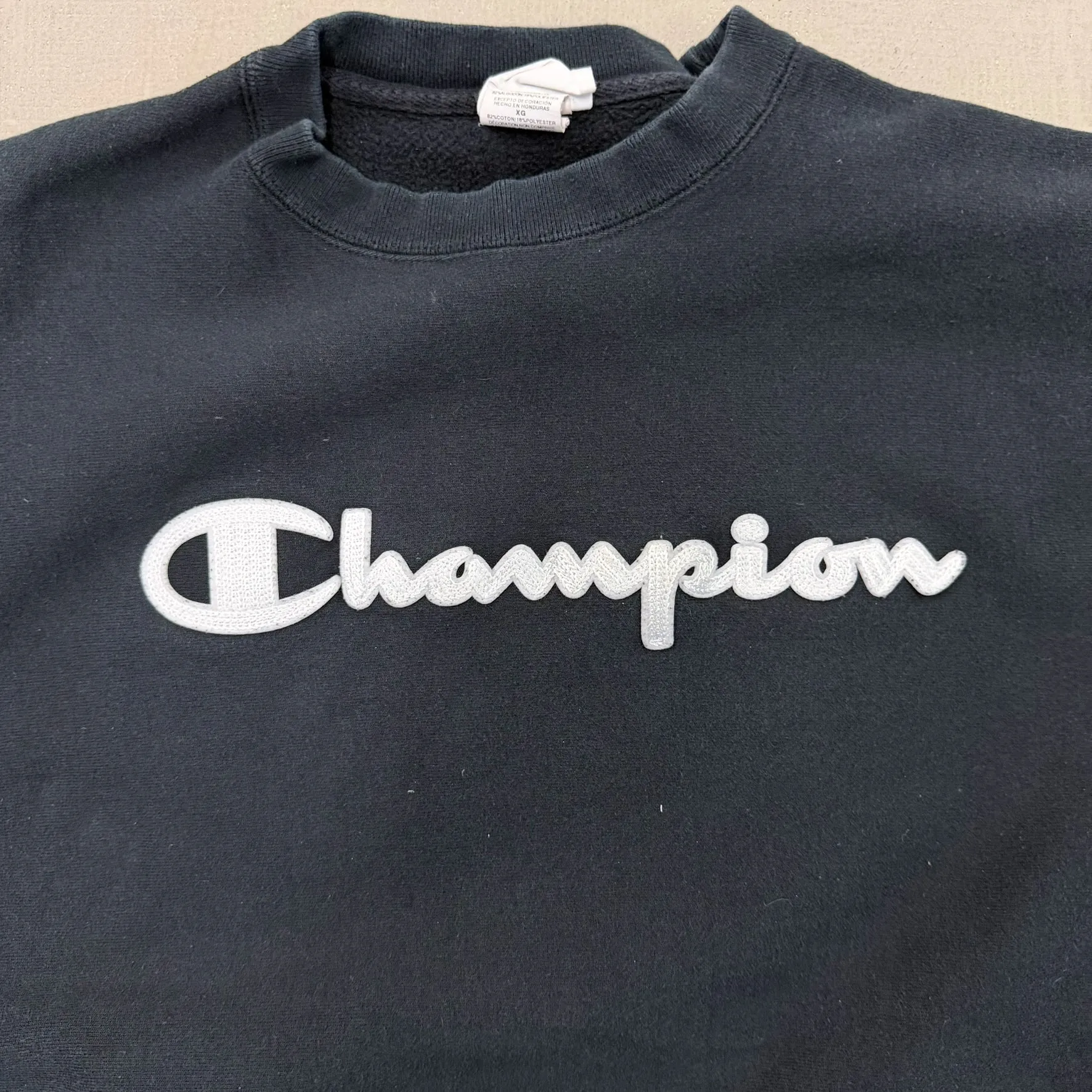 F- Vintage Champion Reverse Weave Embroidered Text Crewneck sold by HG Vintage product image thumbnail 2