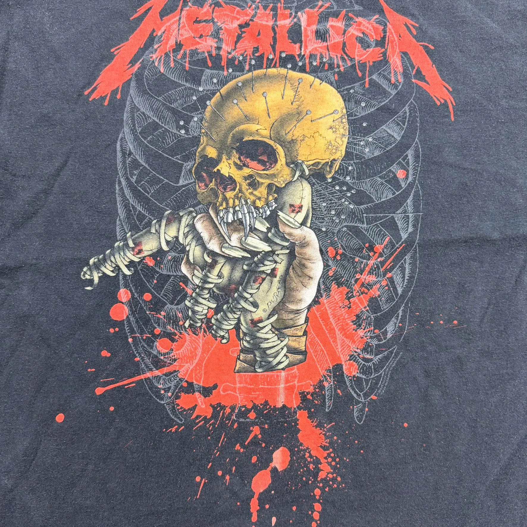 F- Vintage Metallica Text & Skeleton Graphic Hanes Heavyweight Tee sold by HG Vintage product image thumbnail 2