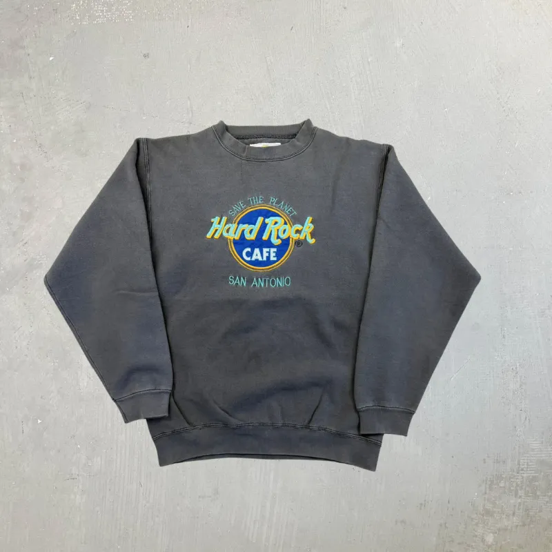 F- Vintage Hard Rock Cafe San Antonio Embroidered Logo Made In USA Crewneck sold by HG Vintage