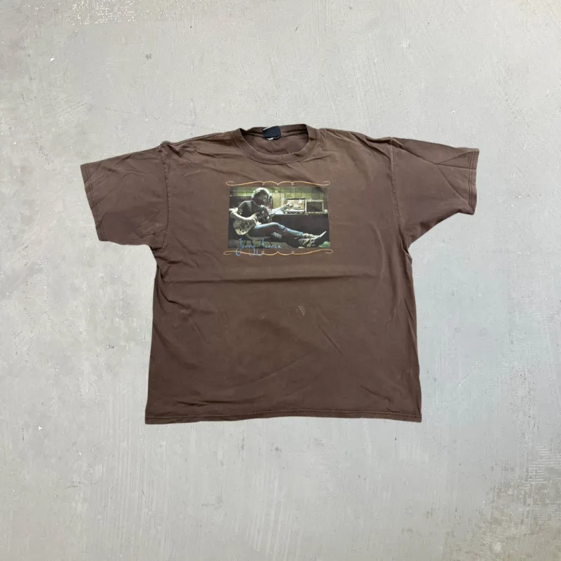 F- Vintage Jerry Garcia Liquid Blue Picture Tee sold by HG Vintage