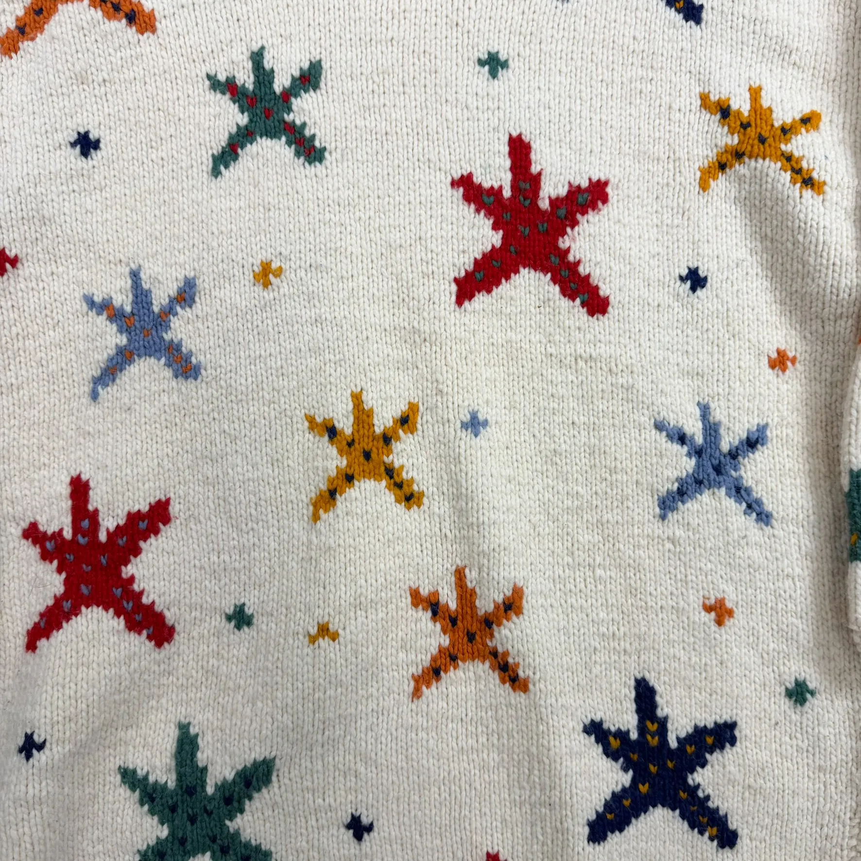 F- Vintage Folklore Star Pattern Wool Knit Sweater sold by HG Vintage product image thumbnail 2