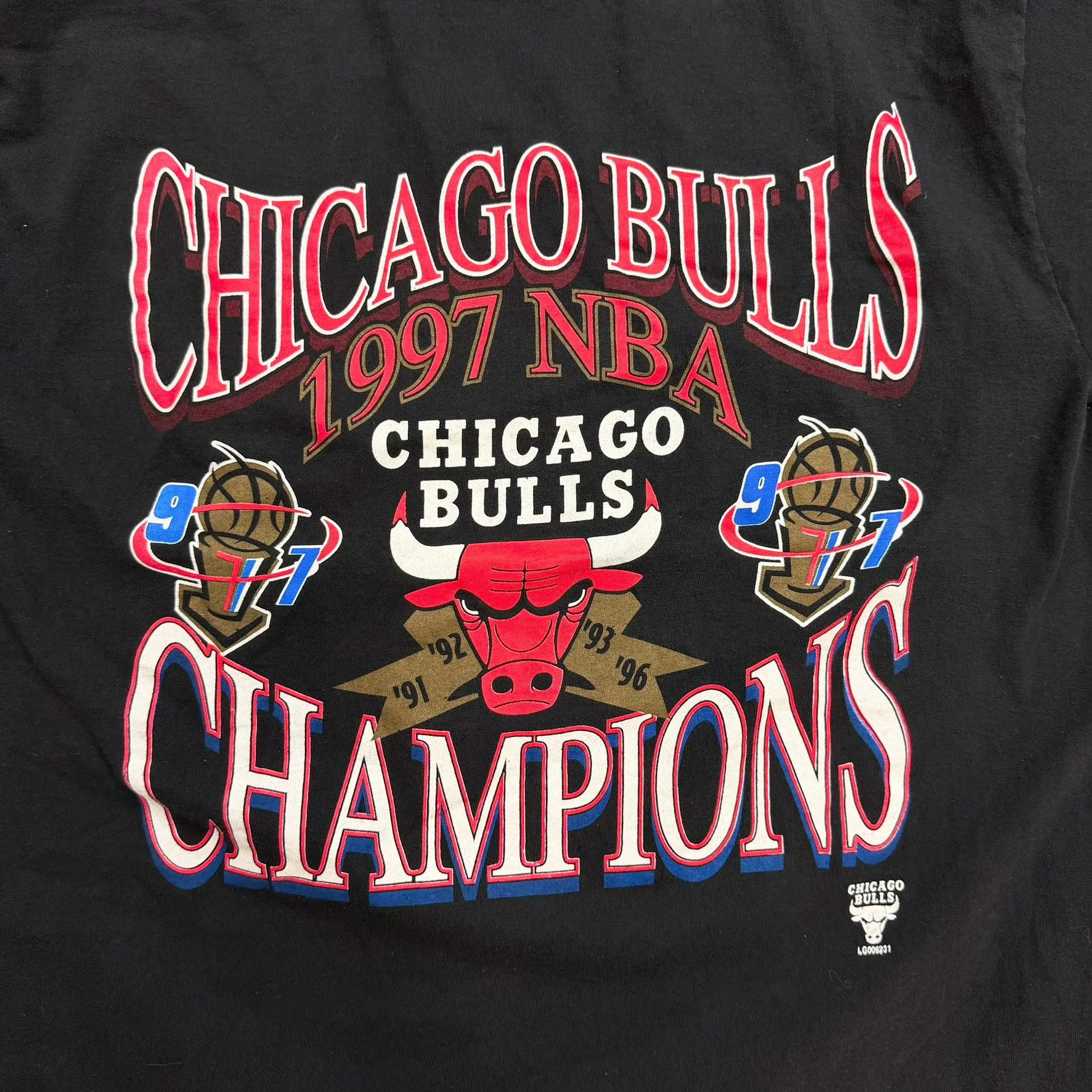 F- Vintage '97 Chicago Bulls NBA Champions Logo 7 Graphic Tee sold by HG Vintage product image thumbnail 2