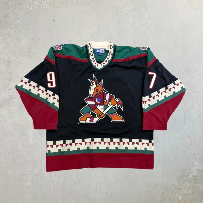 F- Vintage Phoenix Coyote NHL Starter Jeremy Roenick 97 Hockey Jersey sold by HG Vintage
