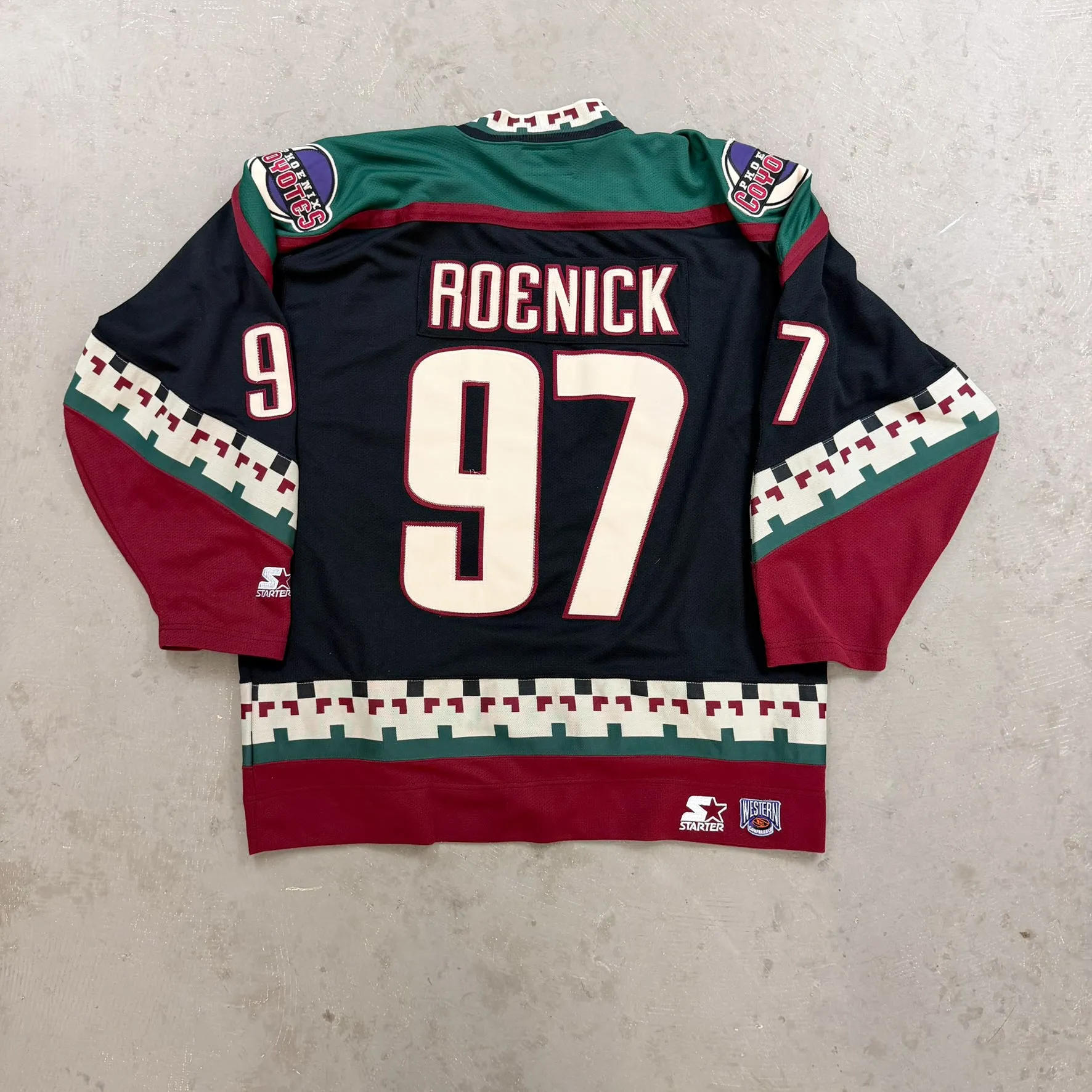 F- Vintage Phoenix Coyote NHL Starter Jeremy Roenick 97 Hockey Jersey sold by HG Vintage product image thumbnail 5