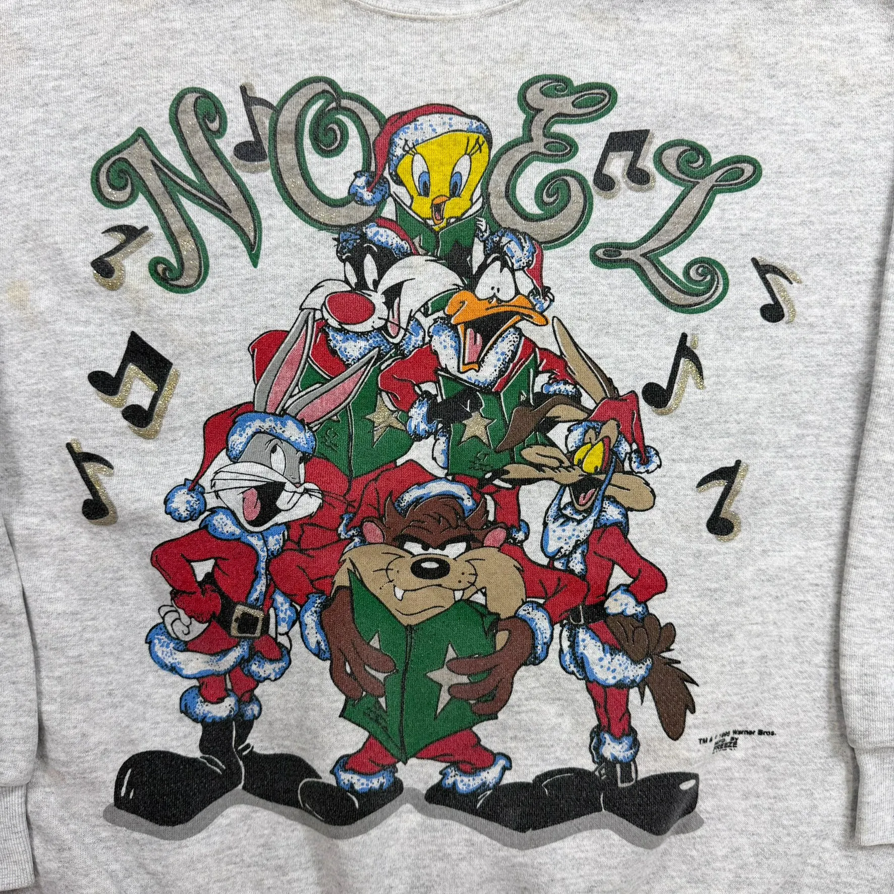 F- Vintage '95 Looney Tunes Christmas Carol Graphic Crewneck sold by HG Vintage product image thumbnail 2