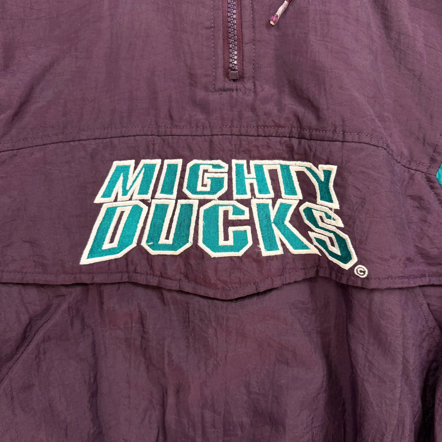 F- Vintage Anaheim Mighty Ducks NHL Starter Anorak Winter Jacket sold by HG Vintage product image thumbnail 2