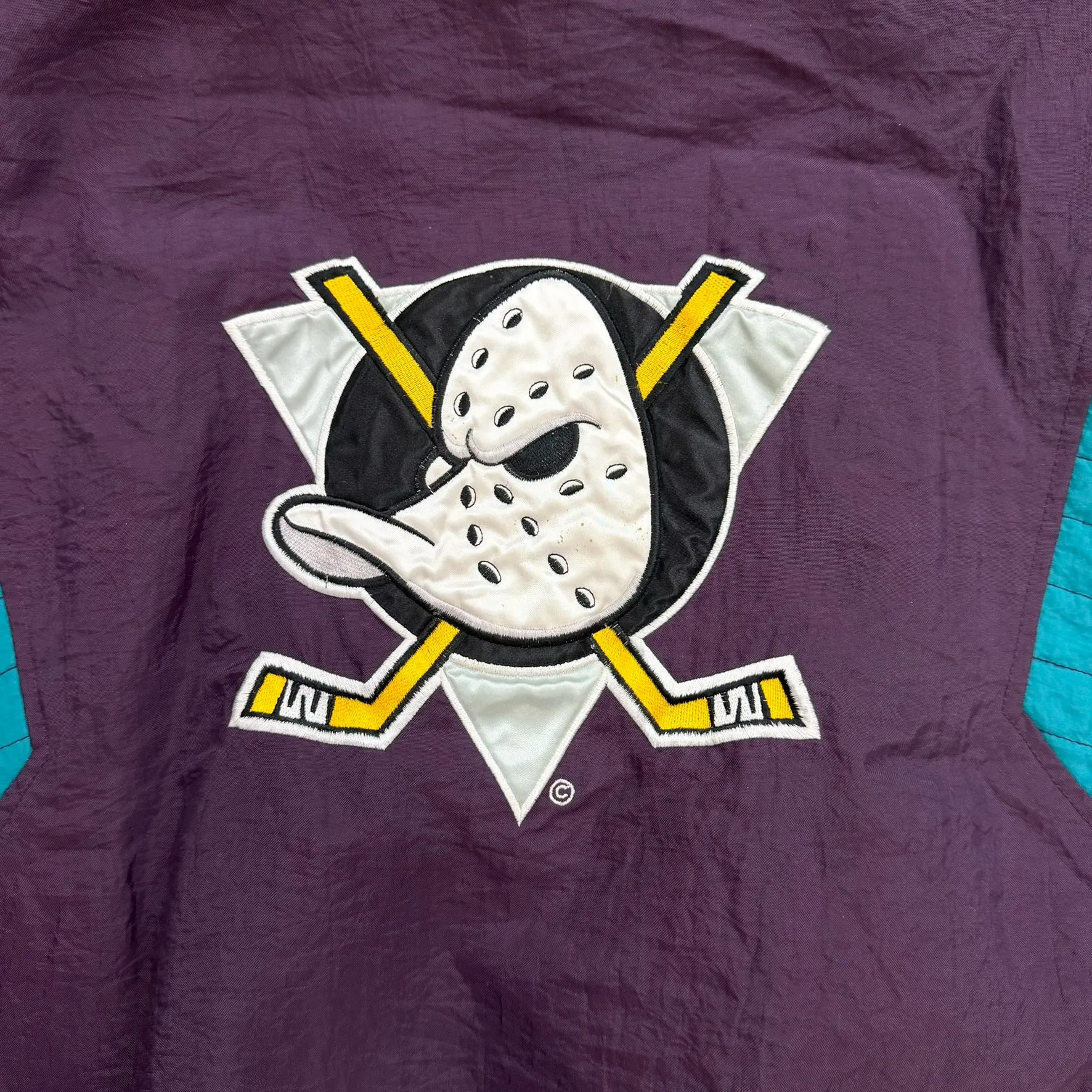 F- Vintage Anaheim Mighty Ducks NHL Starter Anorak Winter Jacket sold by HG Vintage product image thumbnail 4