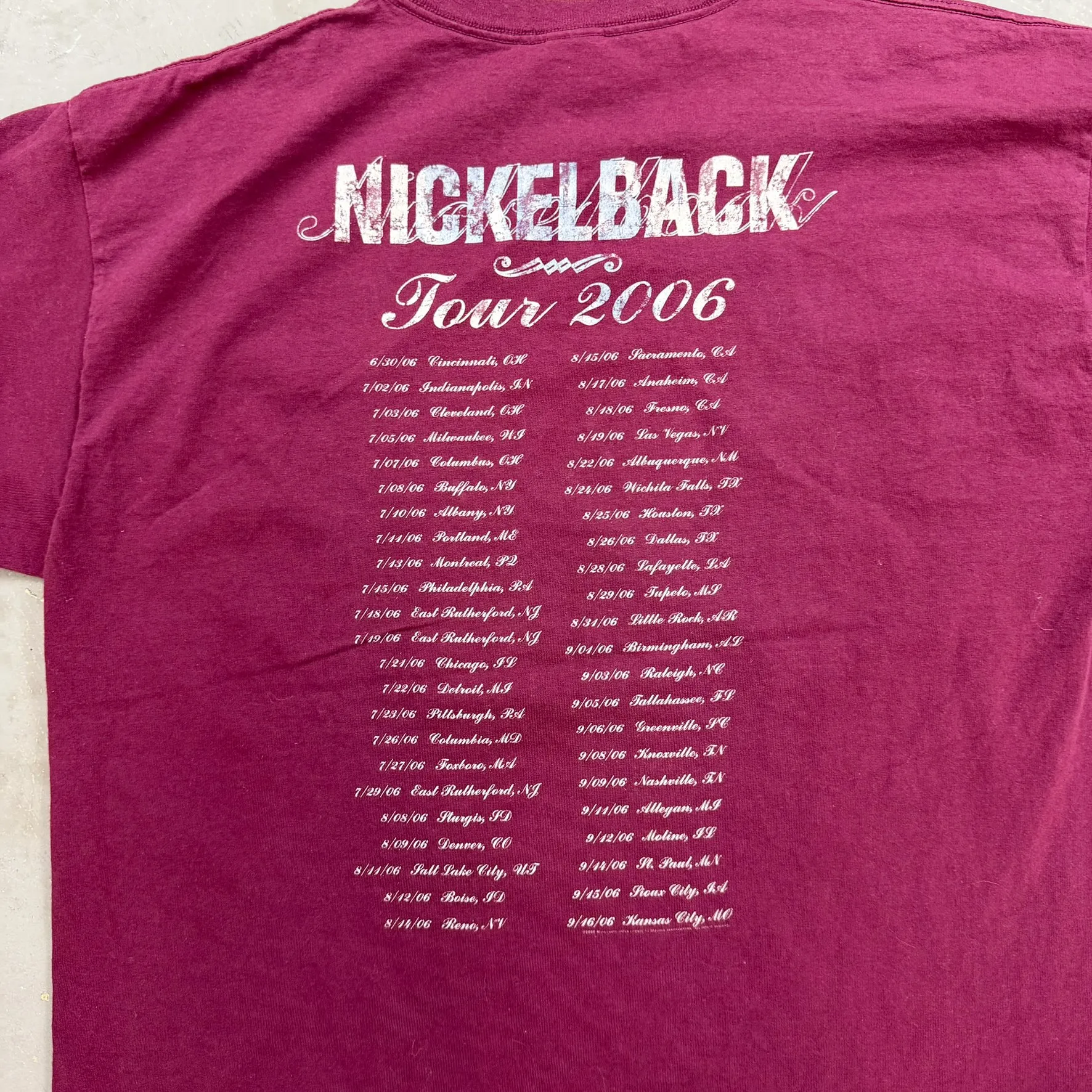 F- Vintage '06 Nickelback Tour Picture Tee sold by HG Vintage product image thumbnail 4