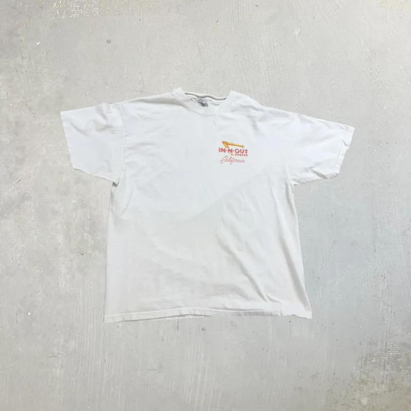 F- Vintage In n Out California 50th Anniversary Graphic Hanes Beefy Tee sold by HG Vintage