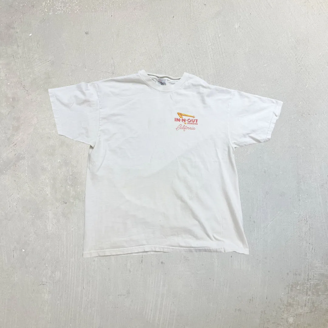 F- Vintage In n Out California 50th Anniversary Graphic Hanes Beefy Tee sold by HG Vintage