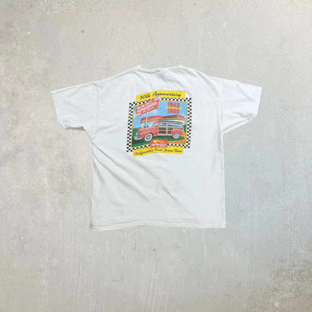 F- Vintage In n Out California 50th Anniversary Graphic Hanes Beefy Tee sold by HG Vintage product image thumbnail 2