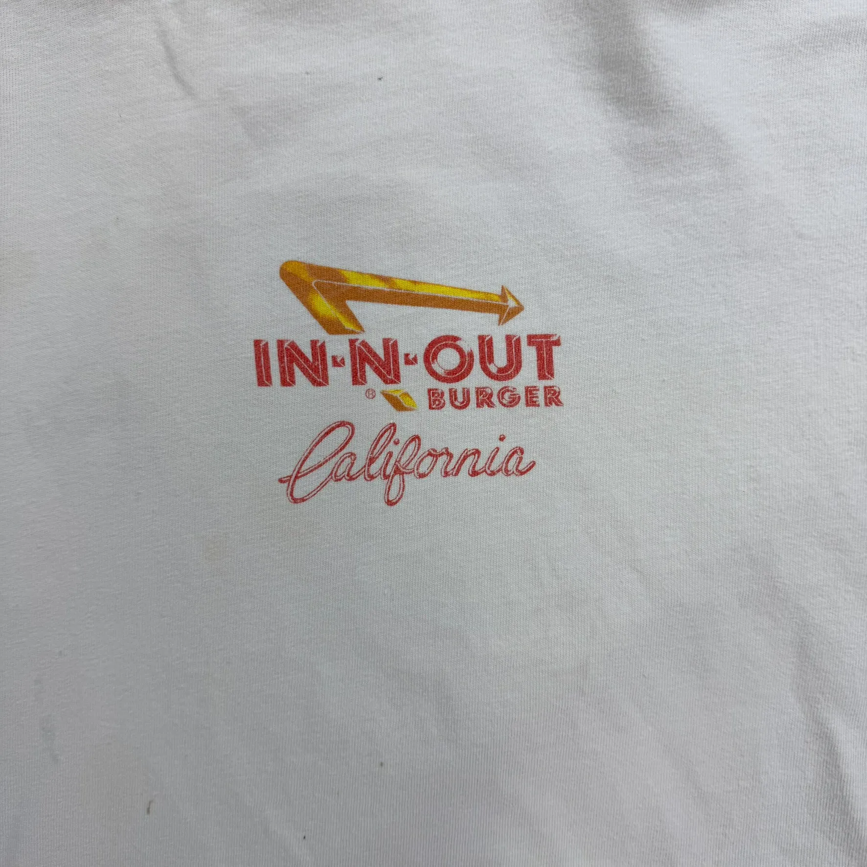 F- Vintage In n Out California 50th Anniversary Graphic Hanes Beefy Tee sold by HG Vintage product image thumbnail 3