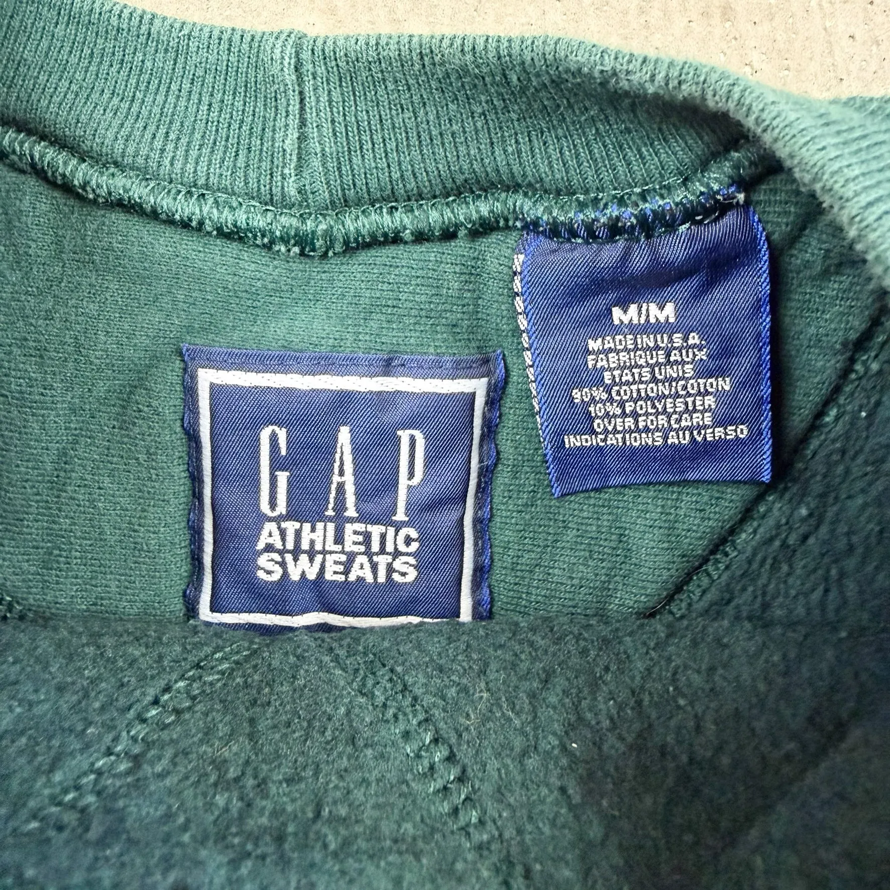 F- Vintage Gap Athletic Sweat Blank Made In USA Crewneck sold by HG Vintage product image thumbnail 2