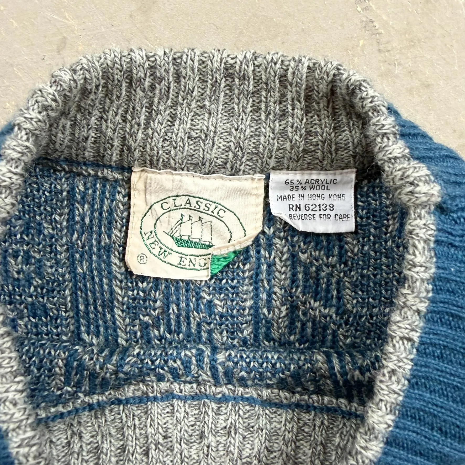 F- Vintage Classic New England Knit Sweater sold by HG Vintage product image thumbnail 3