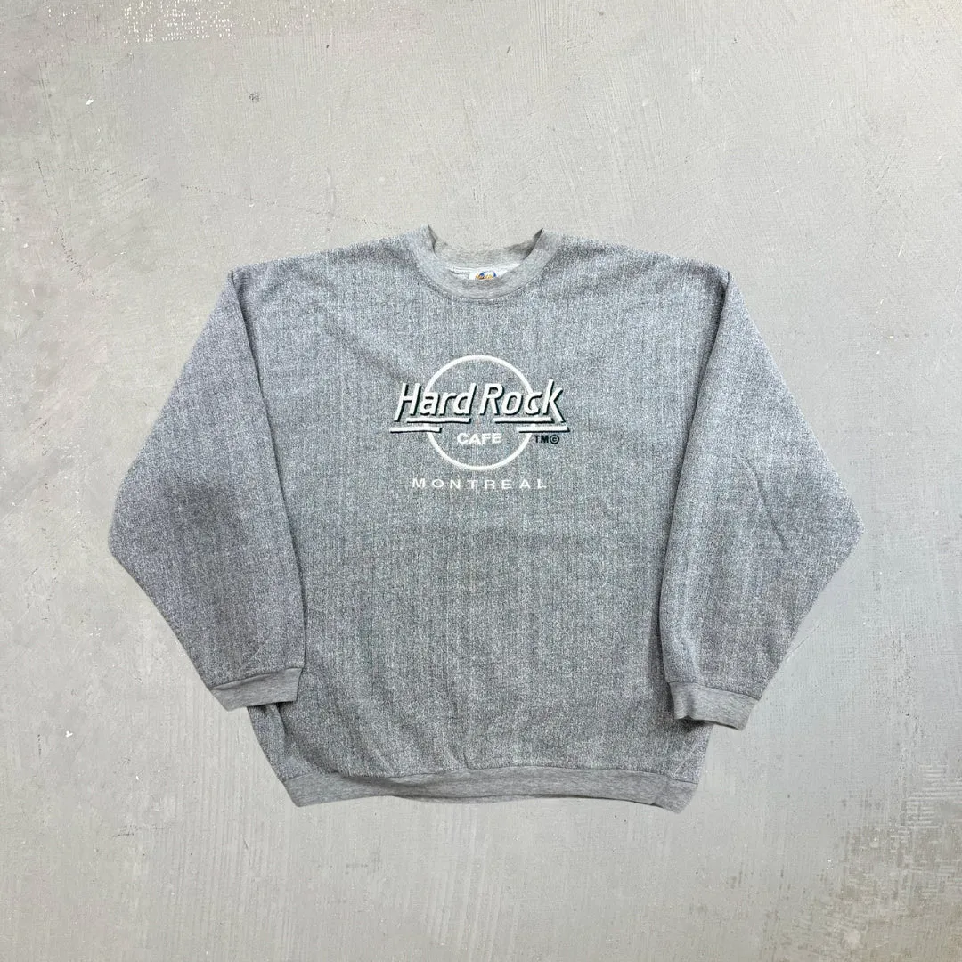 F- Vintage Hard Rock Cafe Montreal Canada Embroidered Logo Crewneck sold by HG Vintage