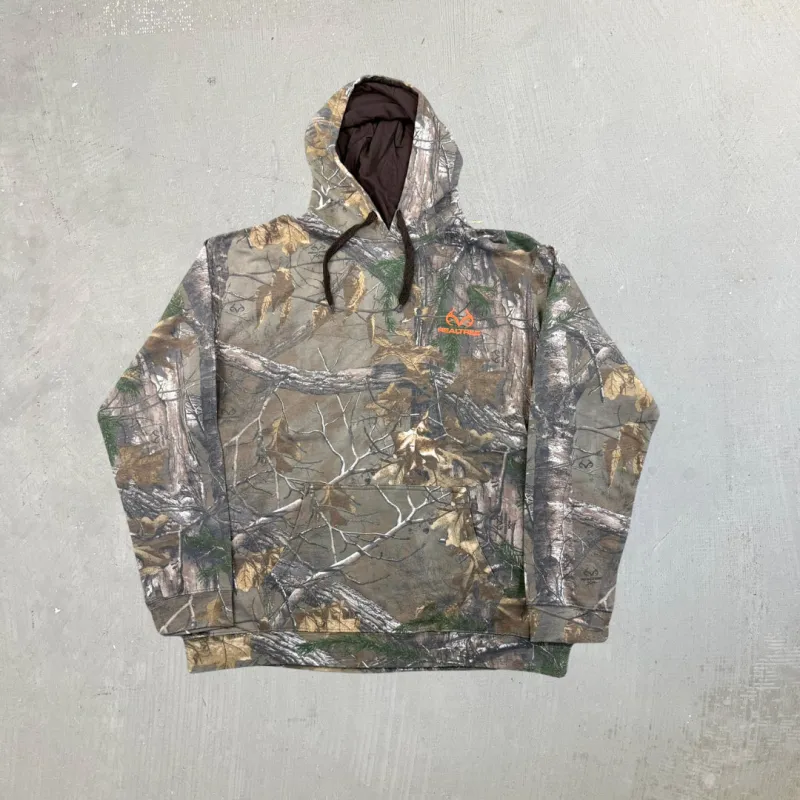 F- Real Tree Orange Logo Hoodie sold by HG Vintage