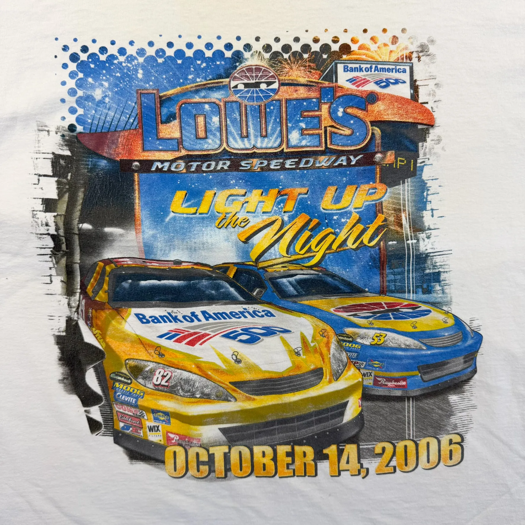 F- '06 Nascar Lowes Motorspeedway Light Up The Night Graphic Tee sold by HG Vintage product image thumbnail 2