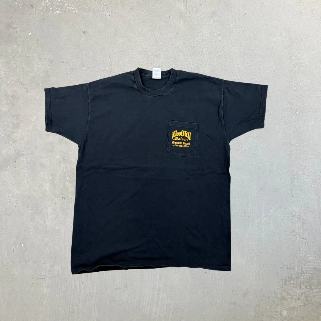 F- Vintage '95 Boothill Saloon Daytona Beach Graphic Pocket Tee sold by HG Vintage