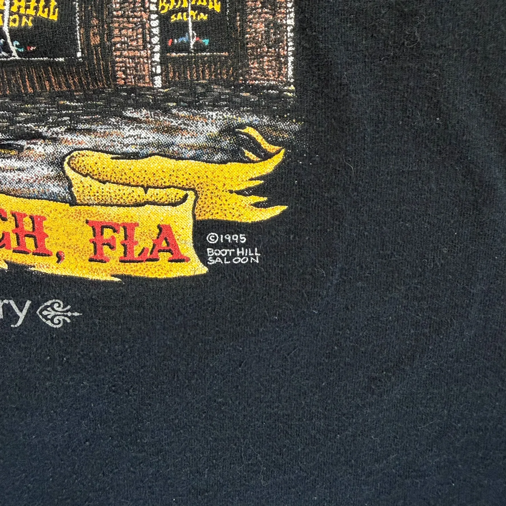 F- Vintage '95 Boothill Saloon Daytona Beach Graphic Pocket Tee sold by HG Vintage product image thumbnail 5
