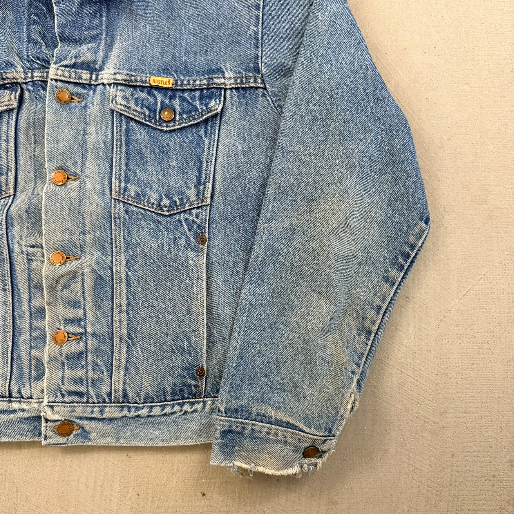 F- HOM Rustler Tupac Reworked Denim Jacket sold by HG Vintage product image thumbnail 5