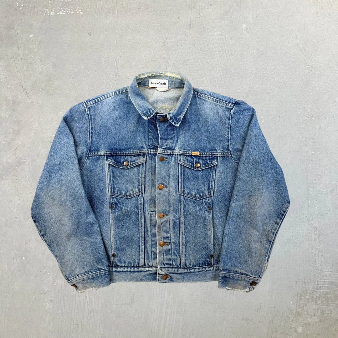 F- HOM Rustler Tupac Reworked Denim Jacket sold by HG Vintage