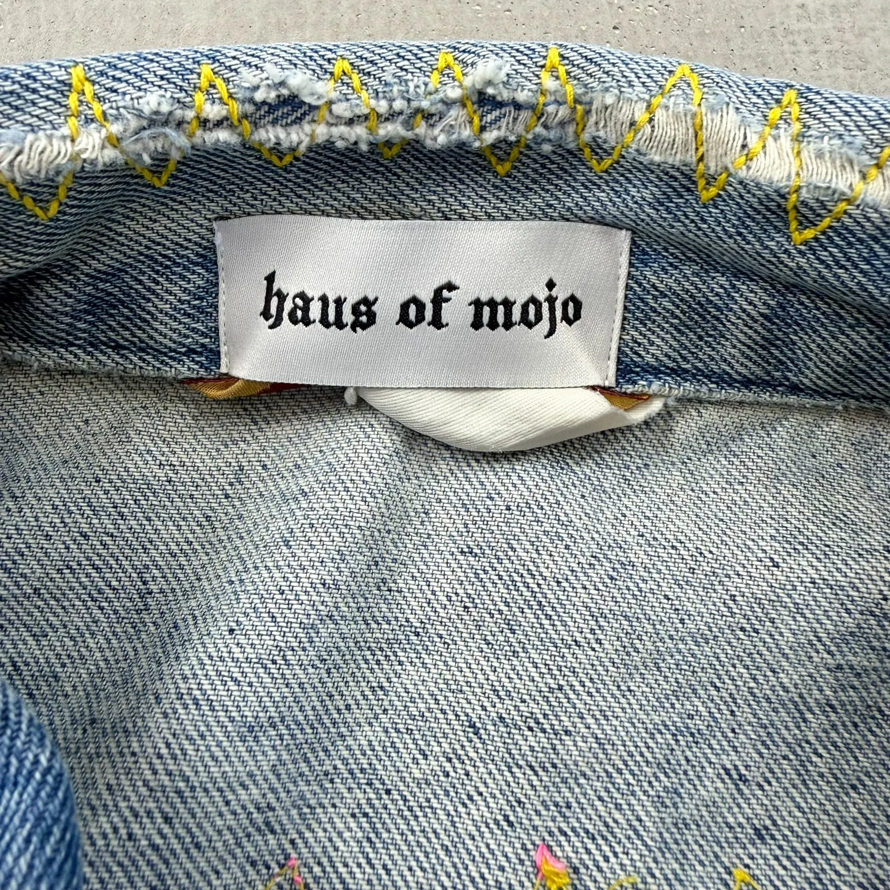 F- HOM Rustler Tupac Reworked Denim Jacket sold by HG Vintage product image thumbnail 4