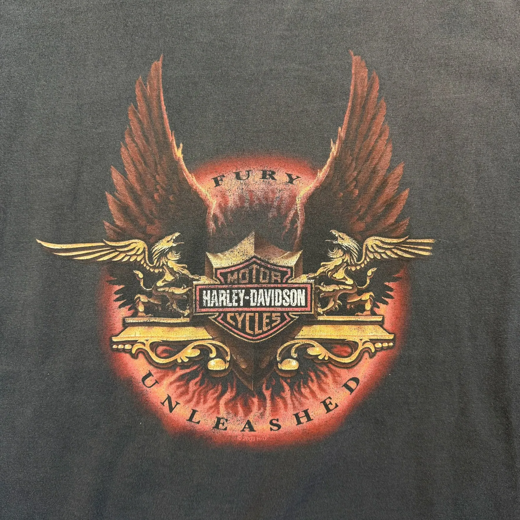 F- Vintage '03 Harley Davidson Edmonton Canada Graphic Tee sold by HG Vintage product image thumbnail 3