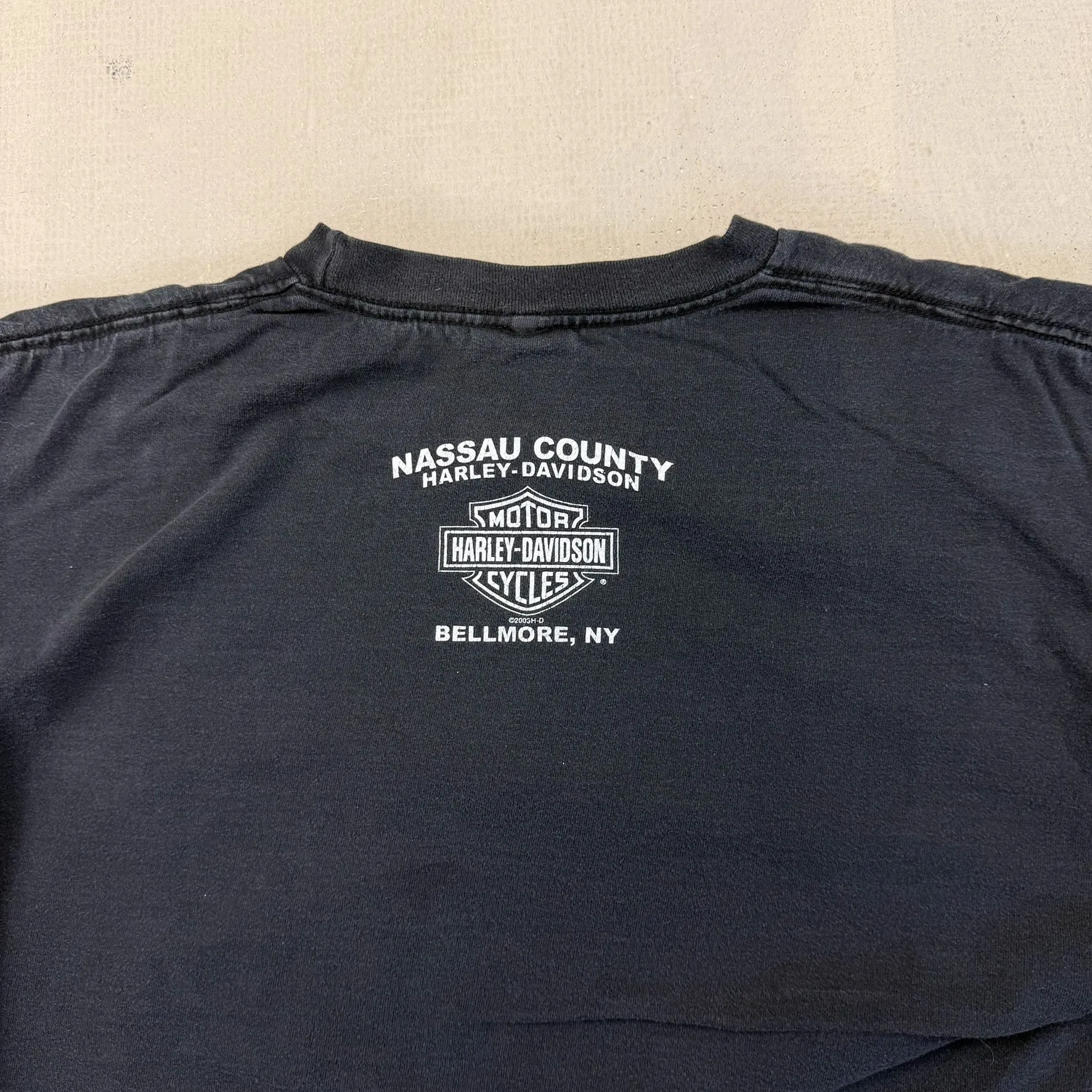 F- Vintage '05 Harley Davidson Bellmore NY Long Sleeve Tee sold by HG Vintage product image thumbnail 5