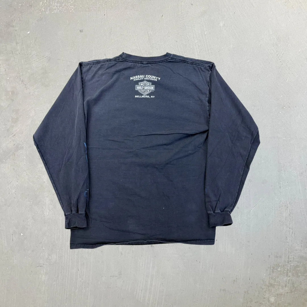 F- Vintage '05 Harley Davidson Bellmore NY Long Sleeve Tee sold by HG Vintage product image thumbnail 4