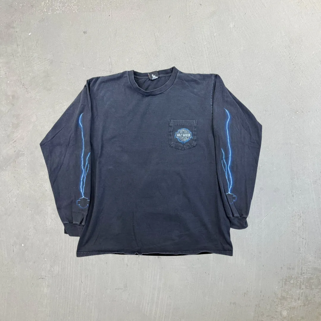 F- Vintage '05 Harley Davidson Bellmore NY Long Sleeve Tee sold by HG Vintage