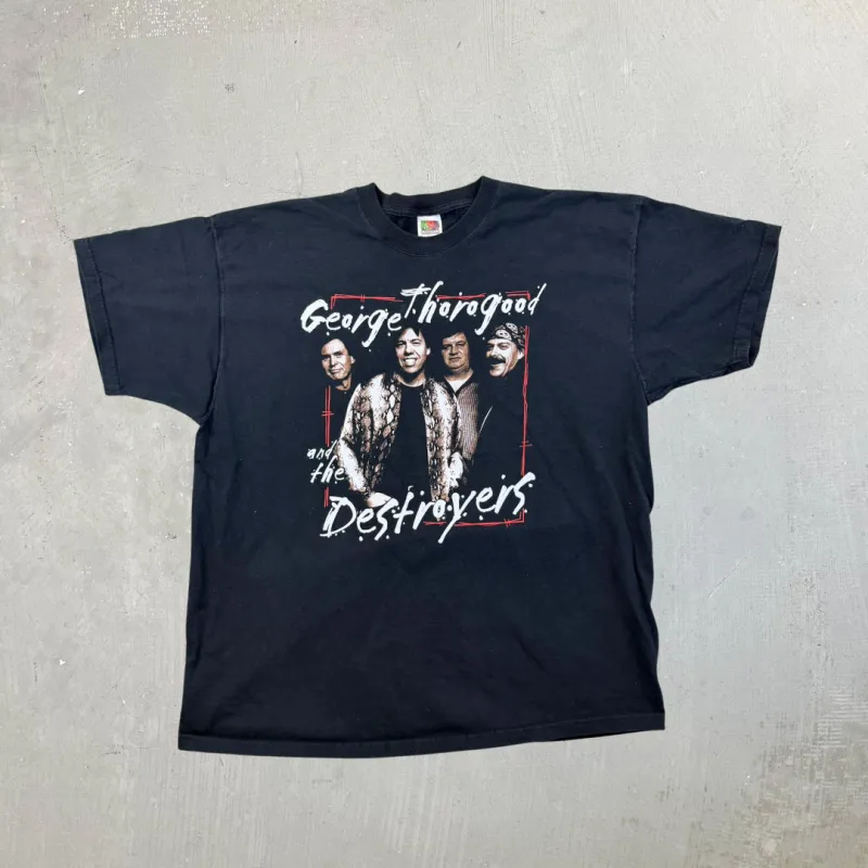 F- Vintage '01 George Thorogood & The Destroyers Picture Tour Tee sold by HG Vintage