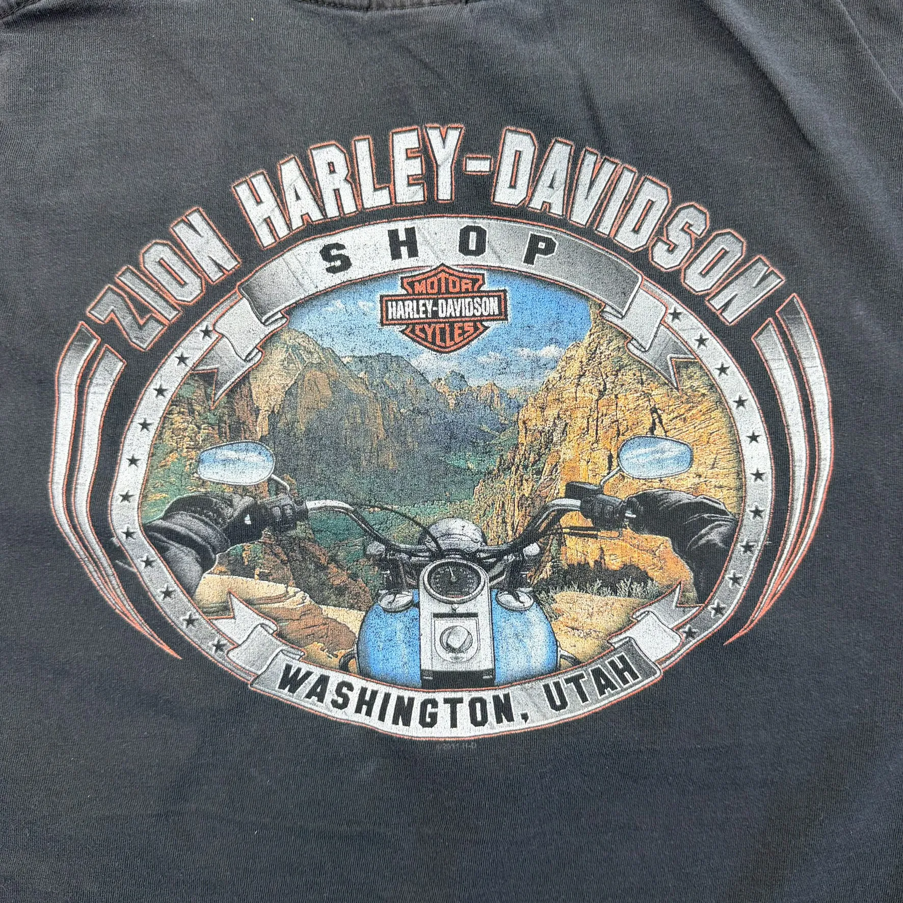 F- Vintage Harley Davidson Washington Utah Graphic Tee sold by HG Vintage product image thumbnail 5