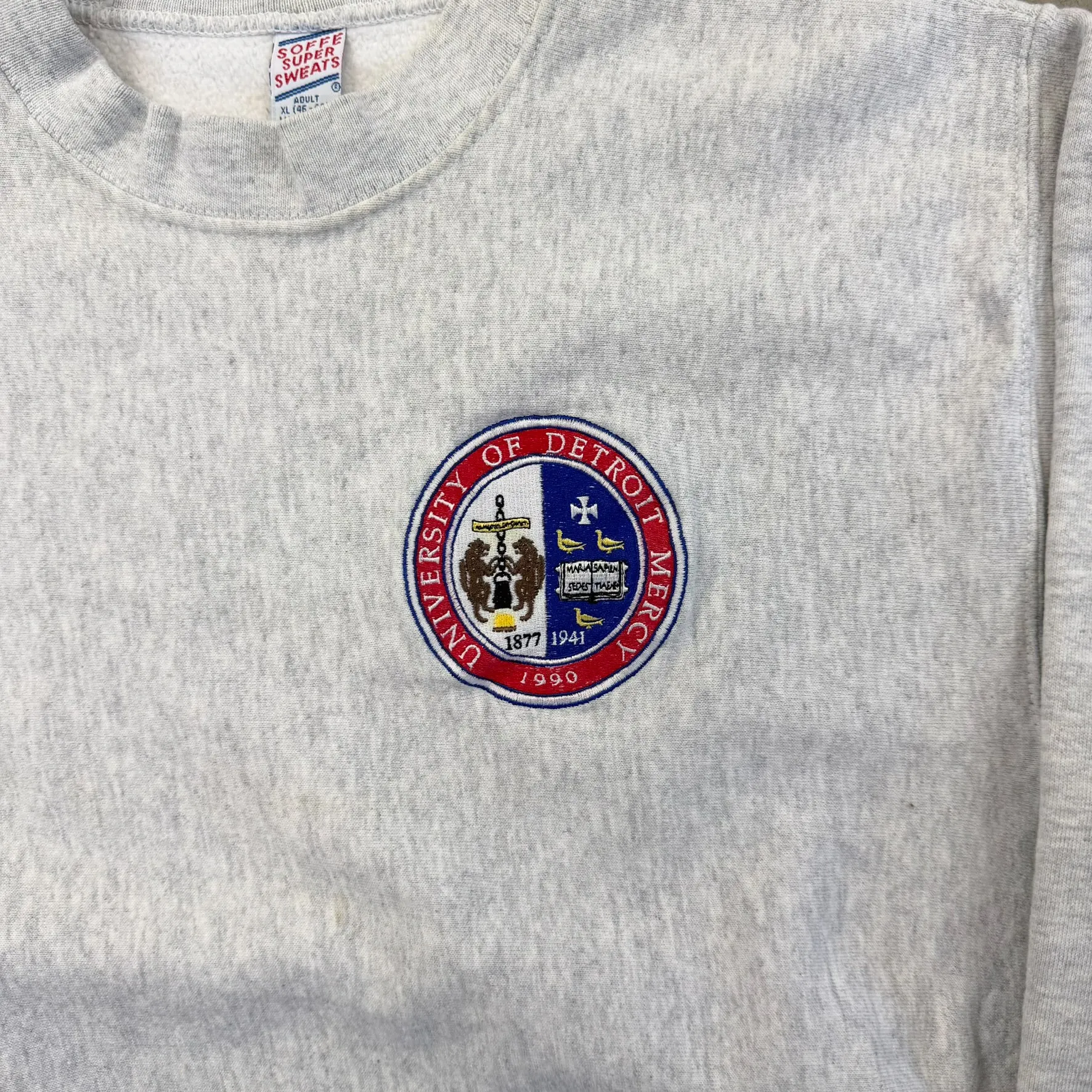 F- Vintage University Of Detroit Mercy Embroidered Made In USA Crewneck sold by HG Vintage product image thumbnail 2