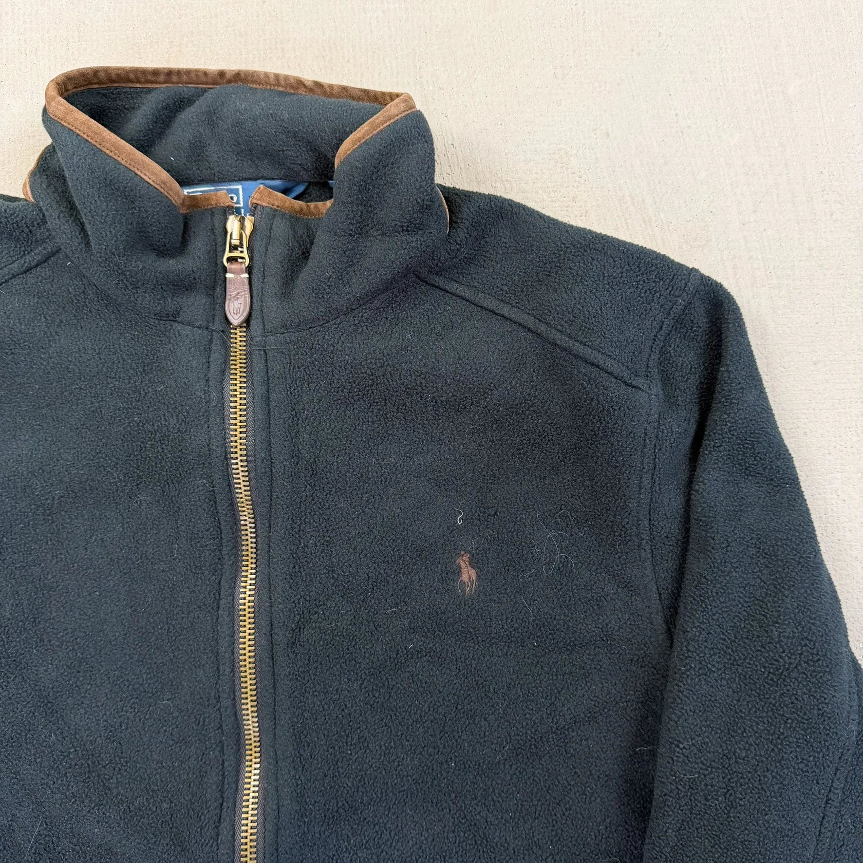 F- Vintage Polo Ralph Lauren Embroidered Horse Zip Up Polar Fleece sold by HG Vintage product image thumbnail 2