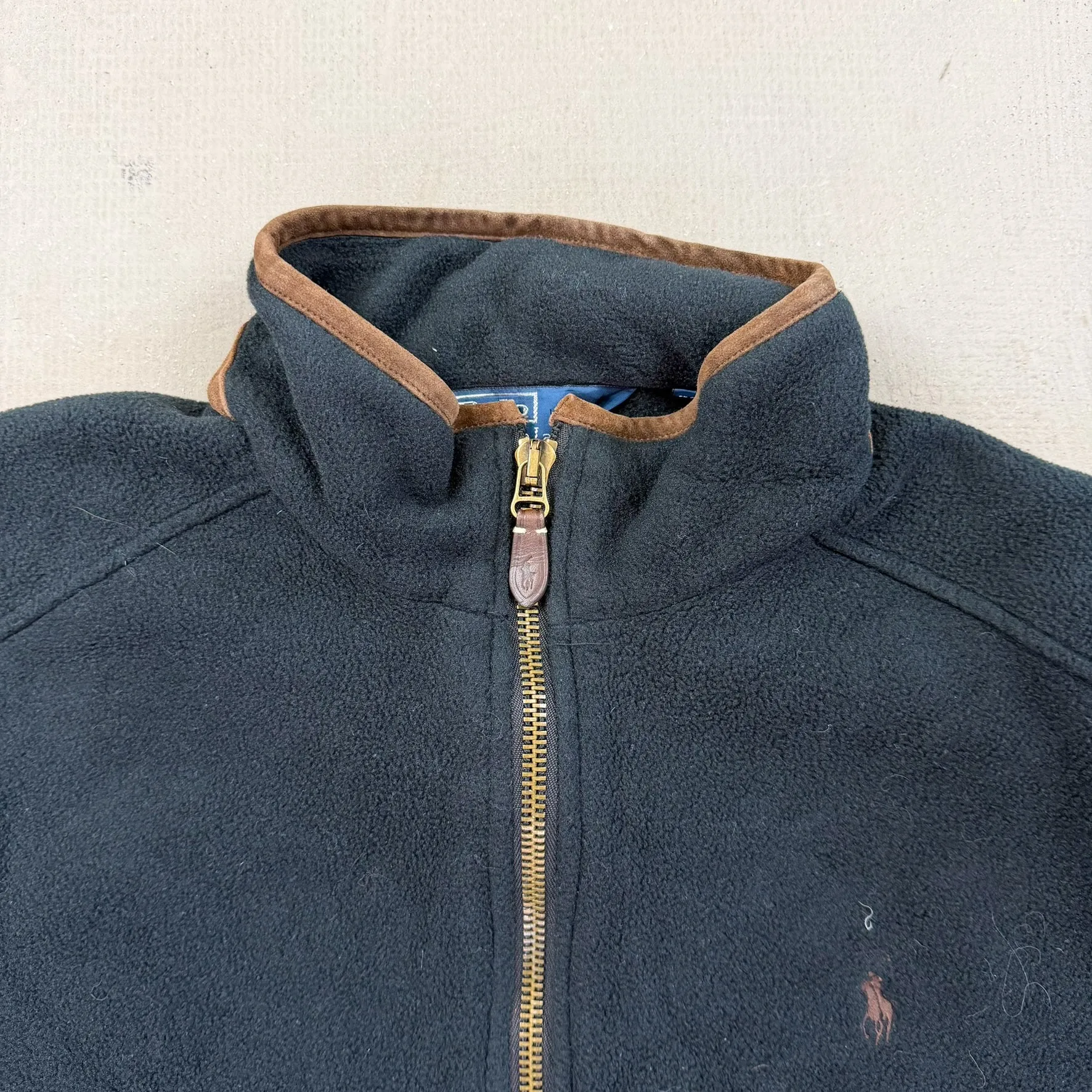 F- Vintage Polo Ralph Lauren Embroidered Horse Zip Up Polar Fleece sold by HG Vintage product image thumbnail 3