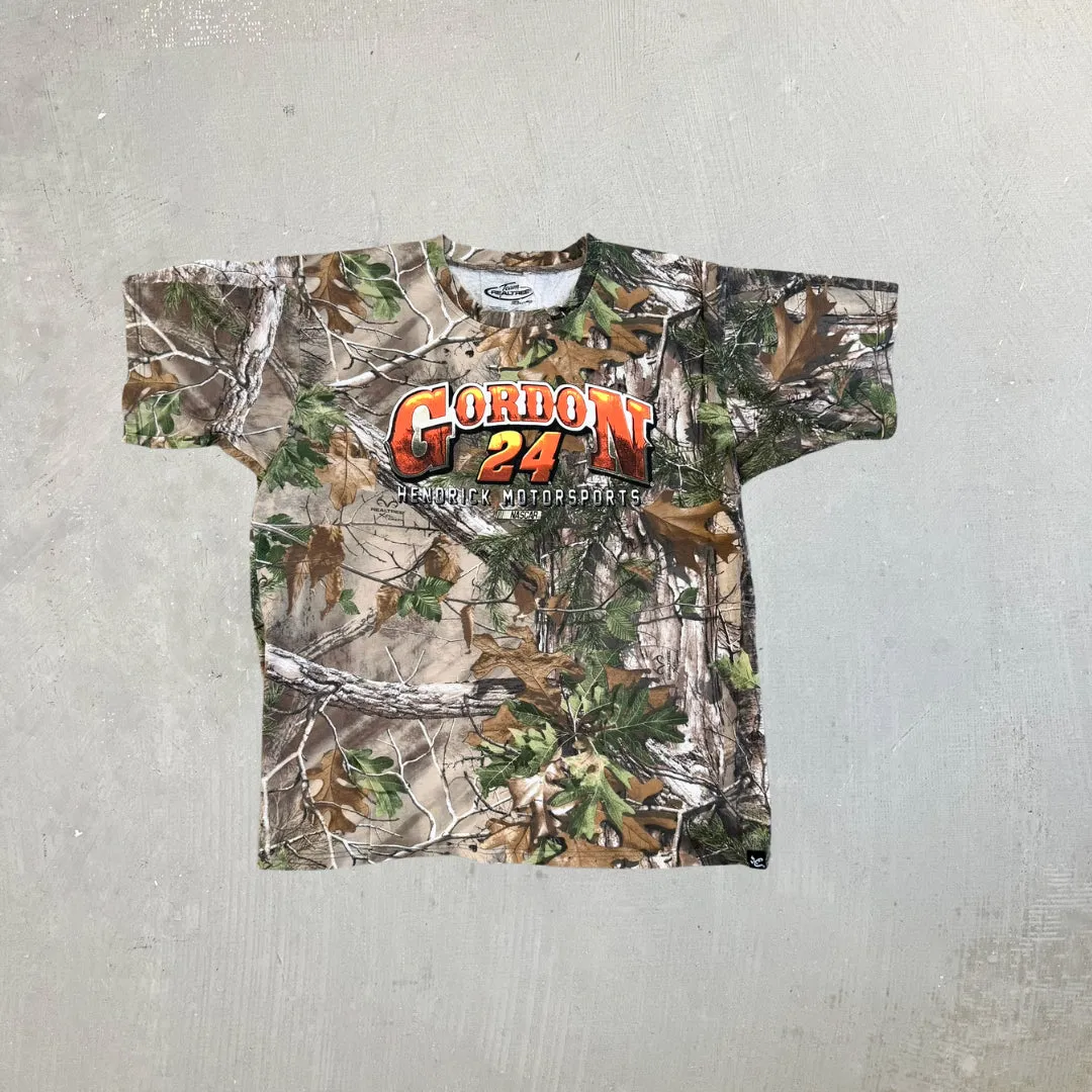 F- Nascar Jeff Gordon Real Tree Camo Graphic Tee sold by HG Vintage