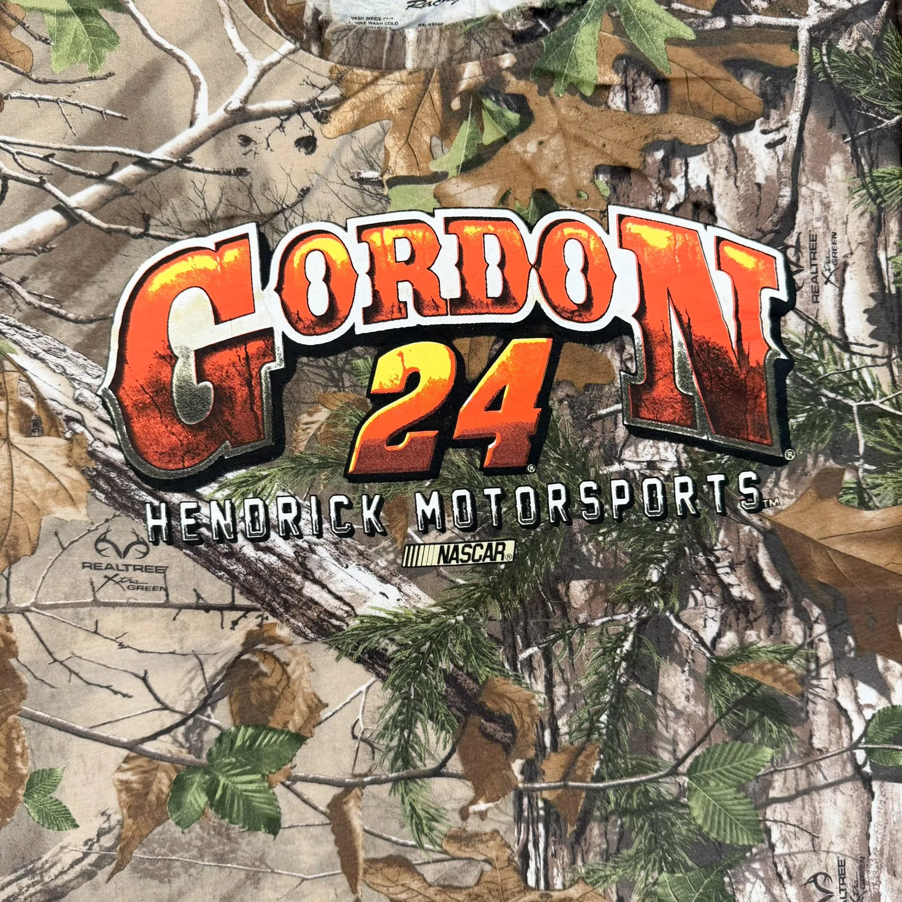 F- Nascar Jeff Gordon Real Tree Camo Graphic Tee sold by HG Vintage product image thumbnail 2