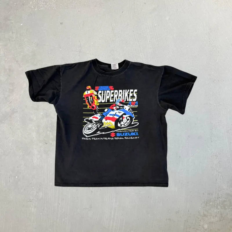 F- Vintage '98 Suzuki Superbikes Racing Graphic Tee sold by HG Vintage