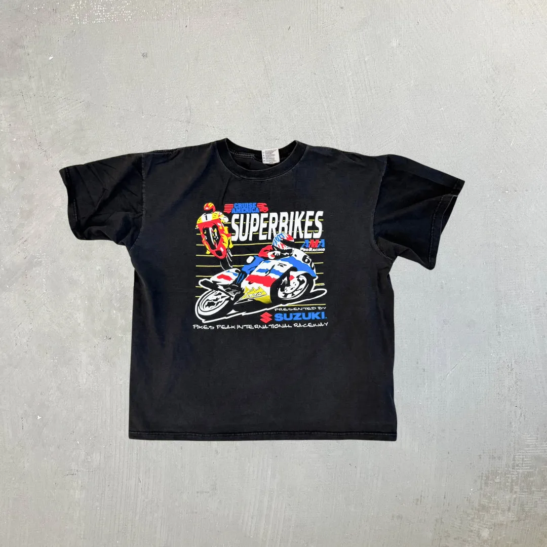 F- Vintage '98 Suzuki Superbikes Racing Graphic Tee sold by HG Vintage