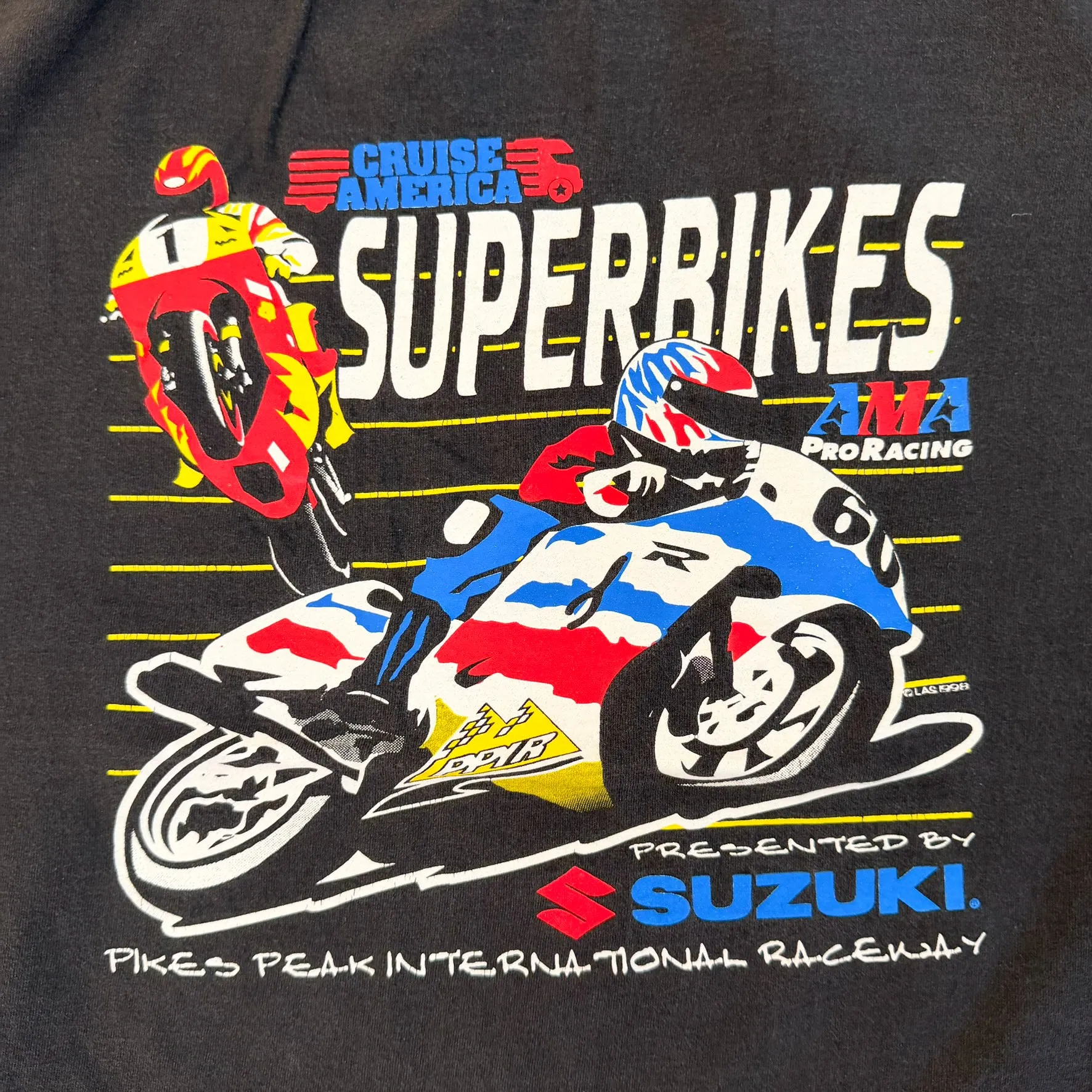 F- Vintage '98 Suzuki Superbikes Racing Graphic Tee sold by HG Vintage product image thumbnail 2
