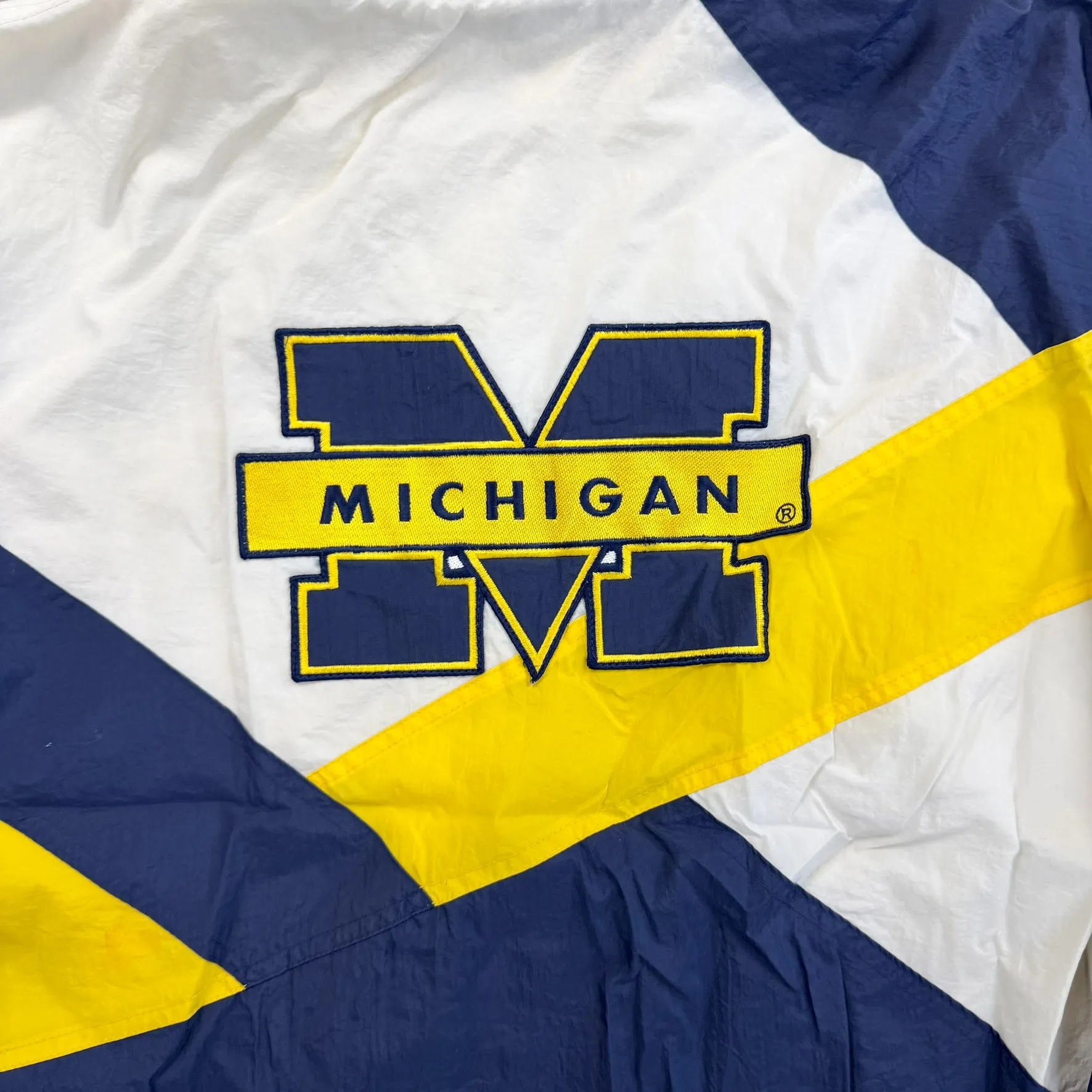 F- Vintage Michigan Wolverines Apex One Zip Up Windbreaker sold by HG Vintage product image thumbnail 4