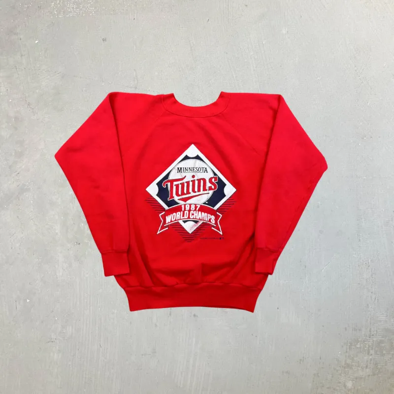 F- Vintage '87 Minnesota Twins World Series Champs MLB Crewneck sold by HG Vintage