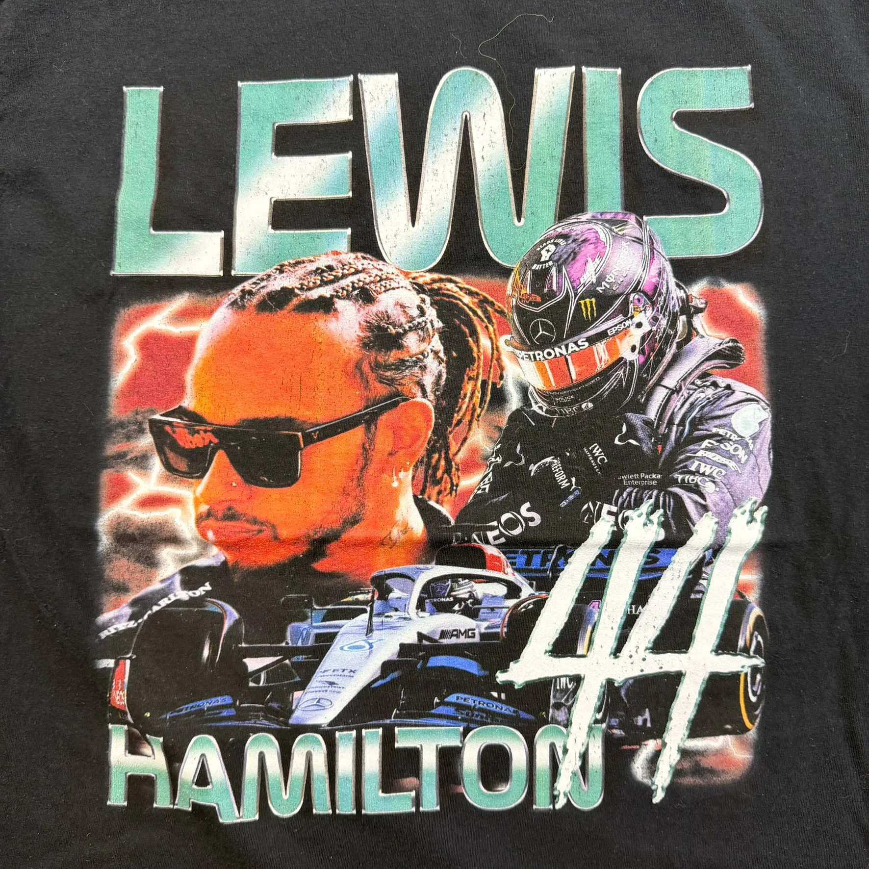 F- F1 Lewis Hamilton Picture Tee sold by HG Vintage product image thumbnail 2