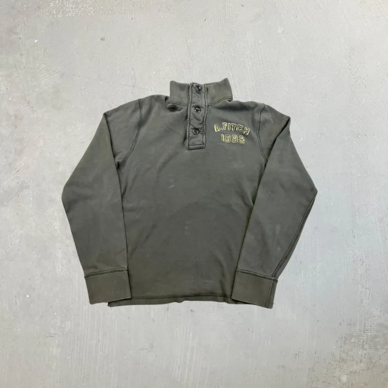 F- Vintage Abercrombie & Fitch Henley Crewneck sold by HG Vintage