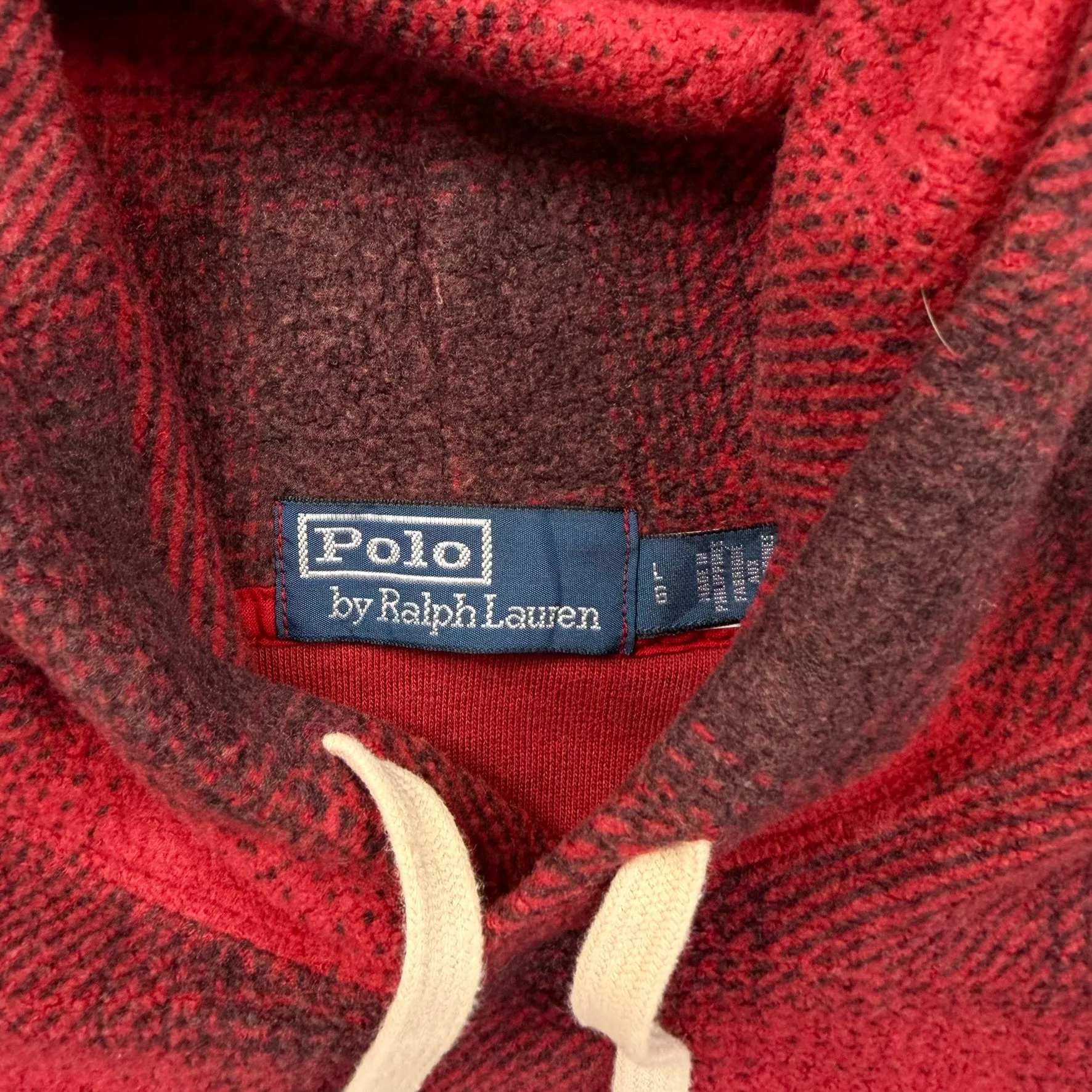 F- Vintage Ralph Lauren Polo Country Plaid Fleece Hoodie sold by HG Vintage product image thumbnail 2