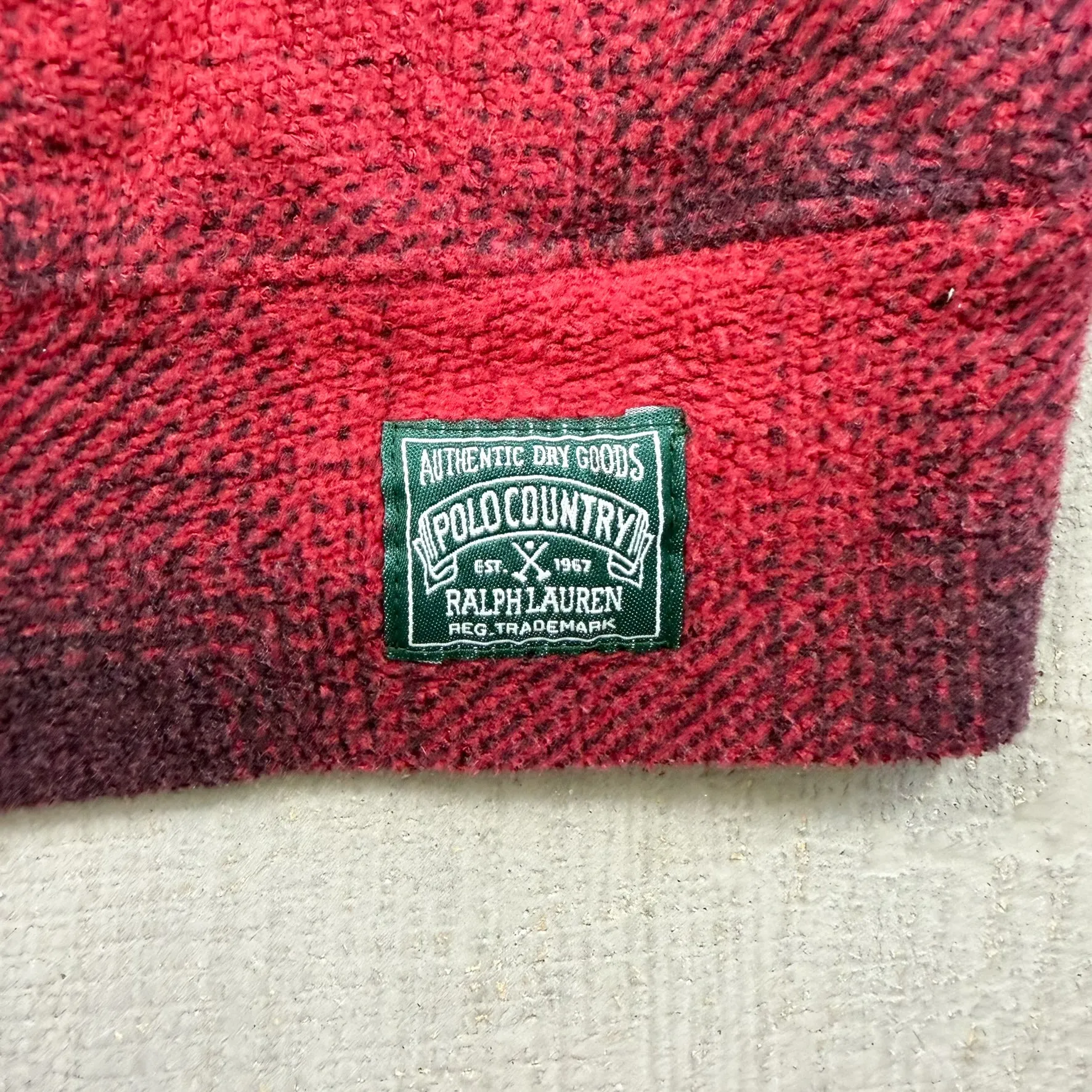 F- Vintage Ralph Lauren Polo Country Plaid Fleece Hoodie sold by HG Vintage product image thumbnail 3