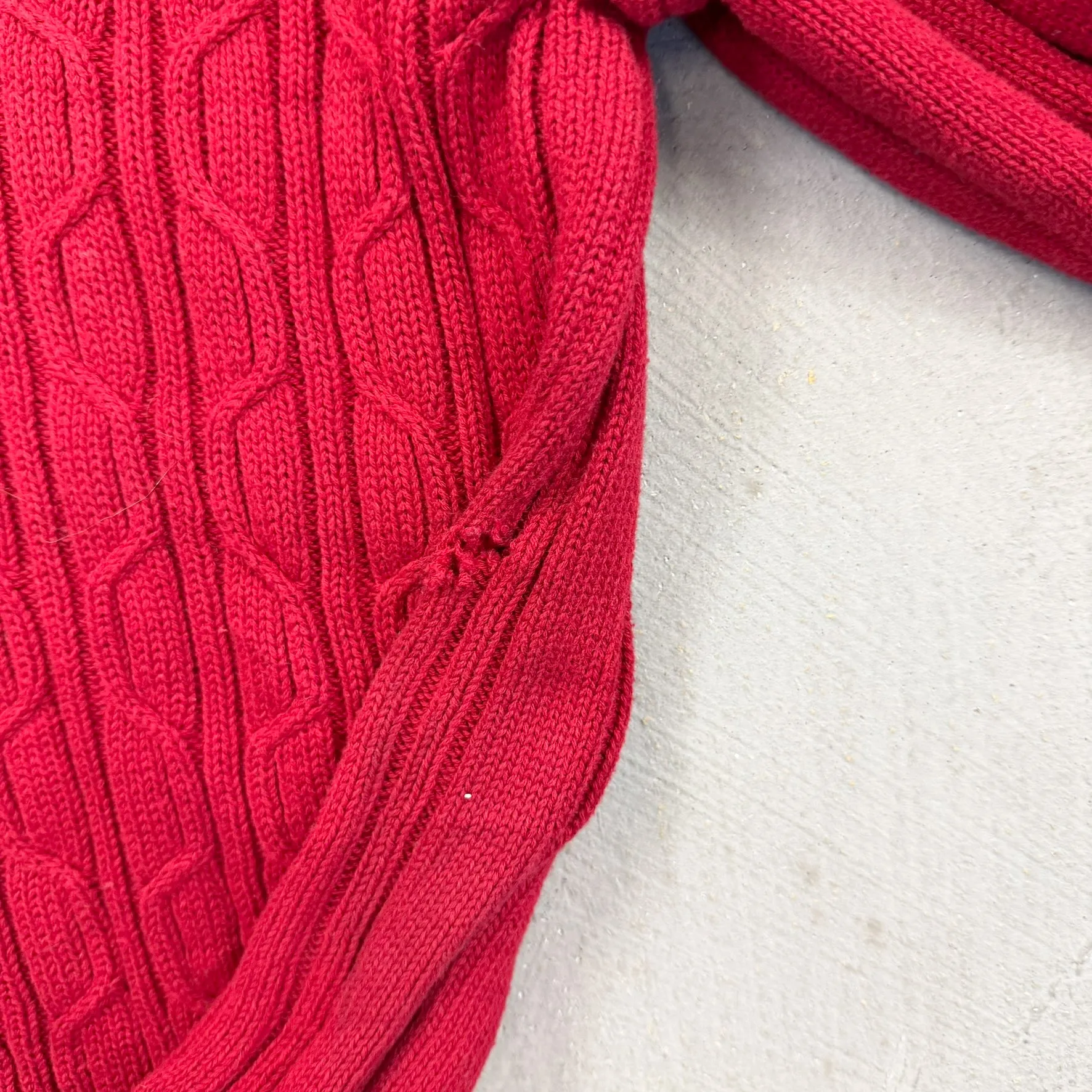F- Vintage Nautica Solid Red Knit Sweater sold by HG Vintage product image thumbnail 3