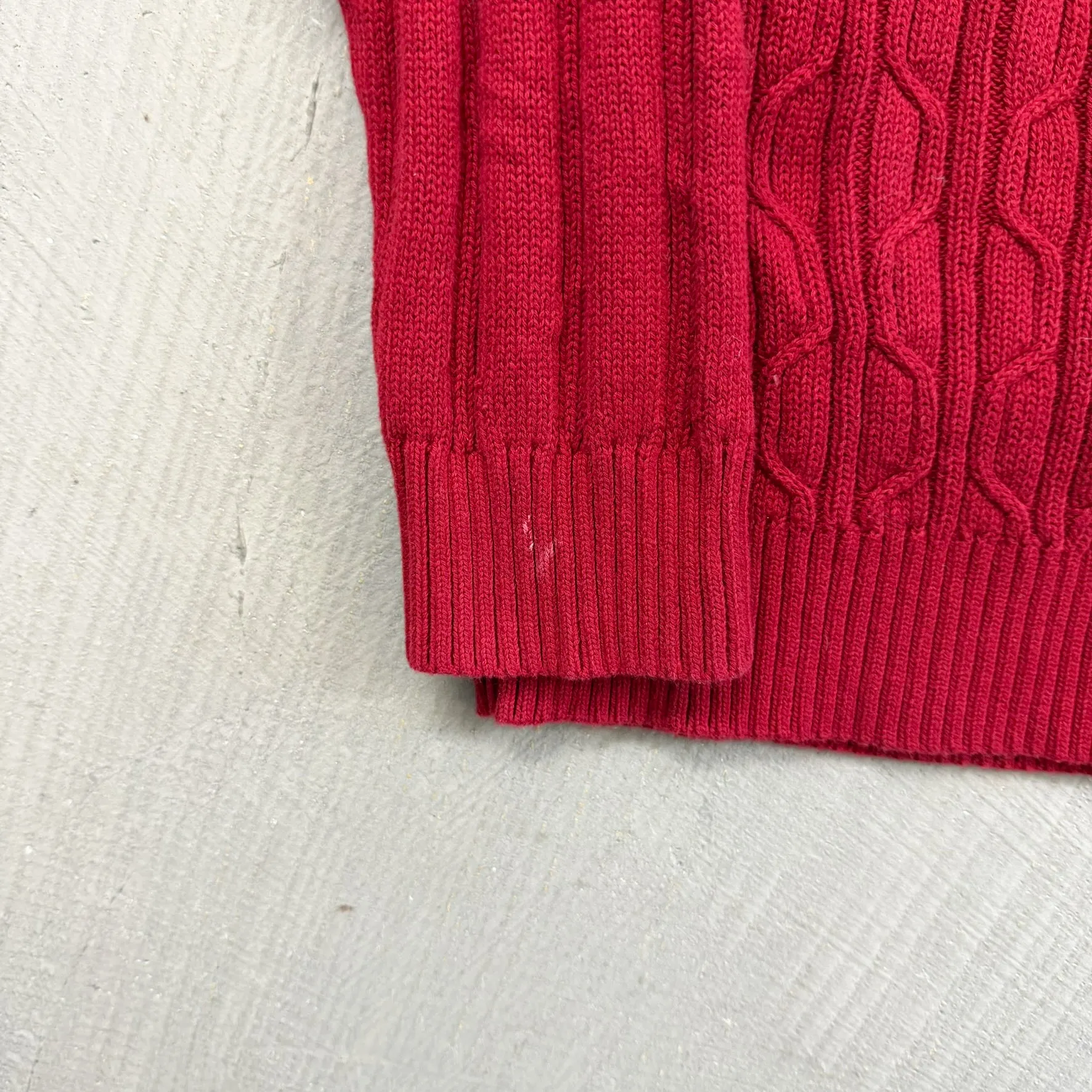 F- Vintage Nautica Solid Red Knit Sweater sold by HG Vintage product image thumbnail 4